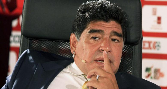 Can Maradona get enough support to become the new FIFA president? (Photo: Yahoo)